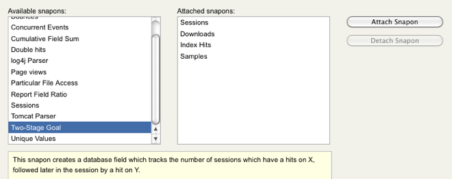 screenshot: Implement KPIs with Snapons